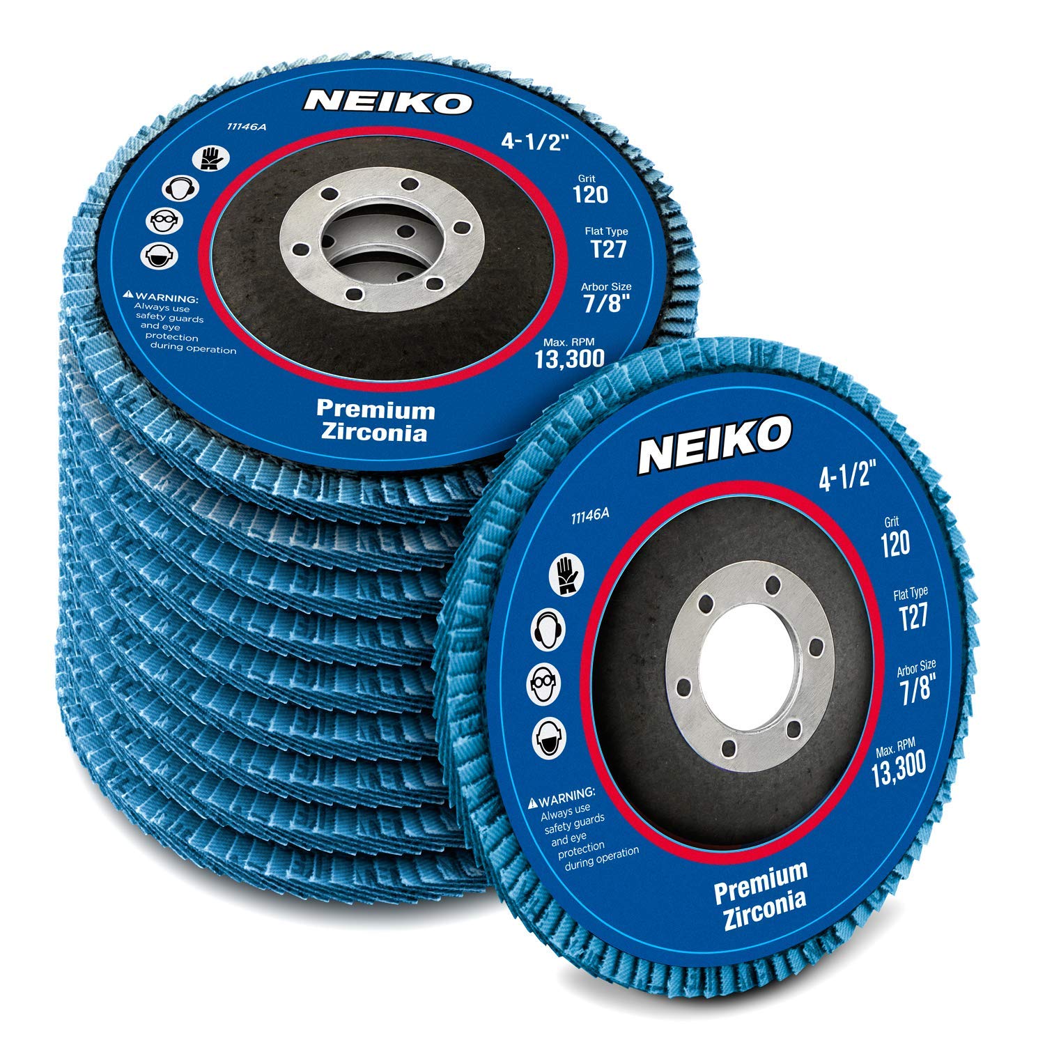 Amazon.com: NEIKO 11146A Premium Zirconia Flap Disc | 4.5